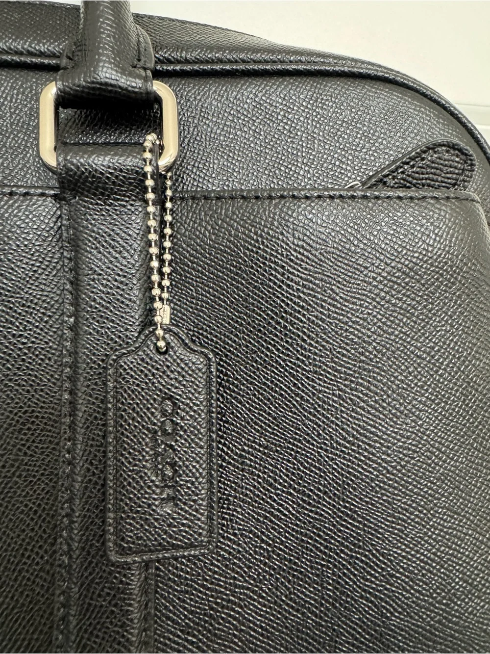 Coach Perry Slim Brief F59057 Black Leather
